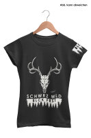 Blck Frst Schwrz Wld Girly mit Ärmellogo, Shirt