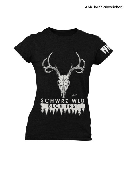 Blck Frst Schwrz Wld Girly L mit Ärmellogo, Shirt