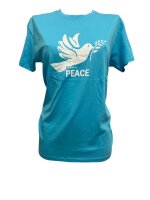 Friedensshirt; T-Shirt Hellblau incl. 7,50 € Spende...